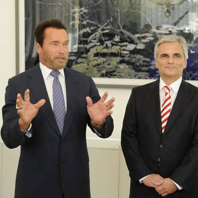 Faymann und Schwarzenegger