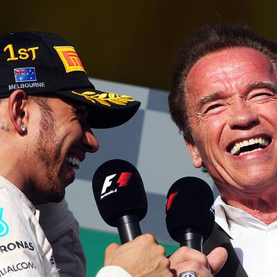 Schwarzenegger interview F1-Stars