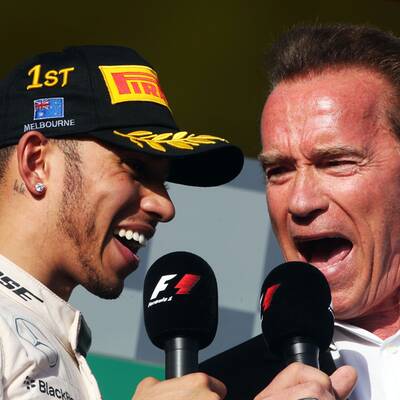 Schwarzenegger interview F1-Stars
