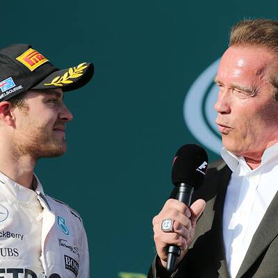 Schwarzenegger interview F1-Stars