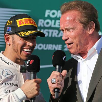 Schwarzenegger interview F1-Stars
