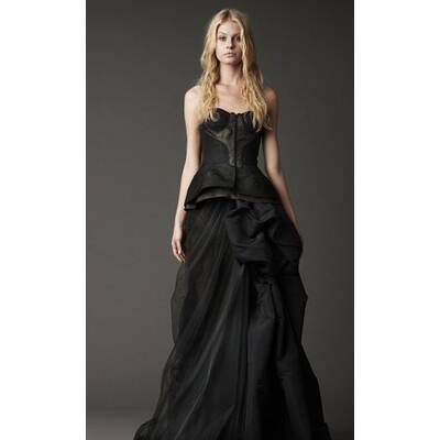 Schwarze Brautkleider von Vera Wang