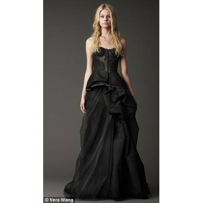 Schwarze Brautkleider von Vera Wang