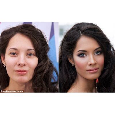Vadim Andreevs Vorher-Nachher Make Up