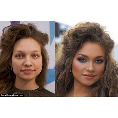 Vadim Andreevs Vorher-Nachher Make Up