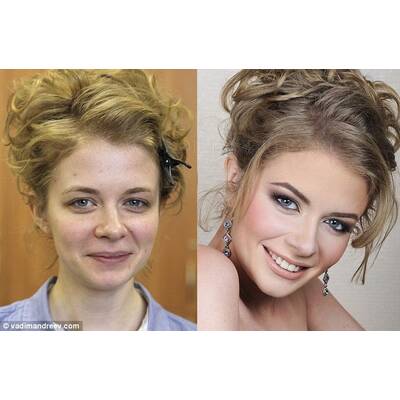 Vadim Andreevs Vorher-Nachher Make Up
