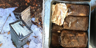 Zwei Kisten mit 40 Kilo Sprengstoff im Flachgau gefunden