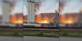 Unwetter über Wien: Brand in Raffinerie Schwechat