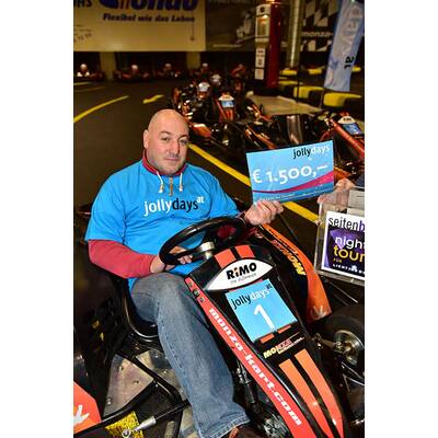 Licht ins Dunkel: Promi-Go-Kart-Rennen