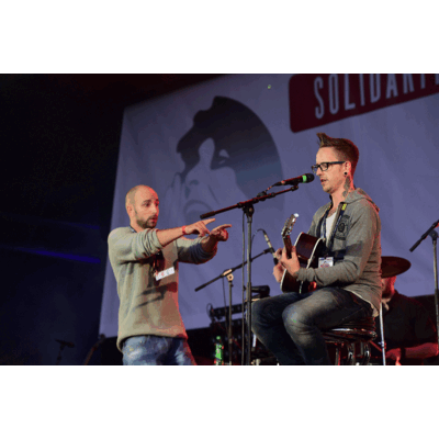 Maschek bei #voicesforrefugees