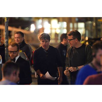 Tom Cruise bei Dreh in der Menge