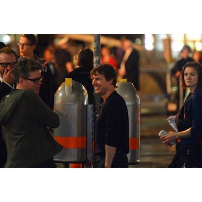 Tom Cruise bei Dreh in der Menge
