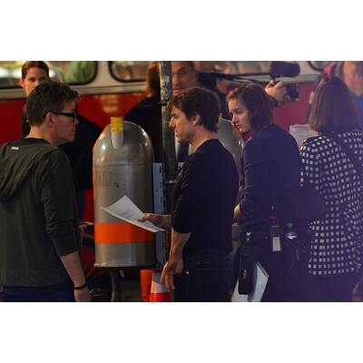 Tom Cruise bei Dreh in der Menge