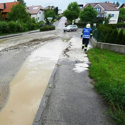 Unwetter in Aschbach 