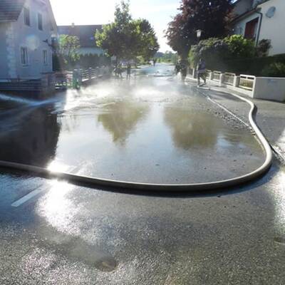 Unwetter in Aschbach 