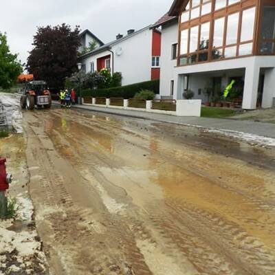 Unwetter in Aschbach 