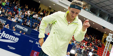 Asarenka tanzt zu Linz-Triumph