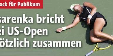 Spielerin bricht bei US-Open zusammen