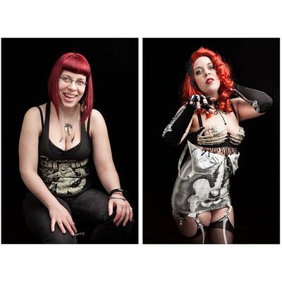 Burlesque-Tänzerinnen Bei Tag und Nacht