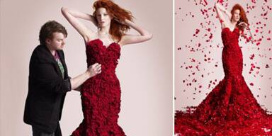 Ein 15kg Bl&uuml;tentraum als Kleid