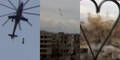 So sieht es aus, wenn Assads Bomben fallen