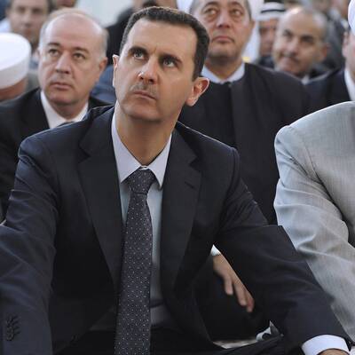 Seltener öffentlicher Auftritt des syrischen Diktators