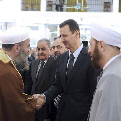 Seltener öffentlicher Auftritt des syrischen Diktators