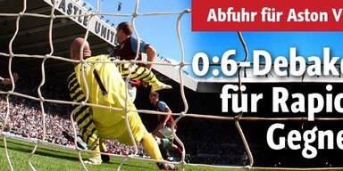 0:6-Debakel für Rapid-Gegner Aston Villa