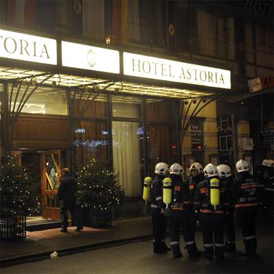 Hotel Astoria nach Brand evakuiert