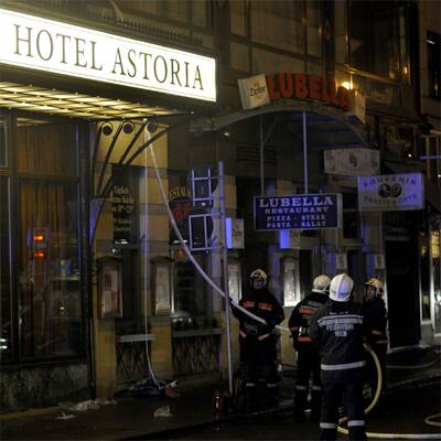 Hotel Astoria nach Brand evakuiert