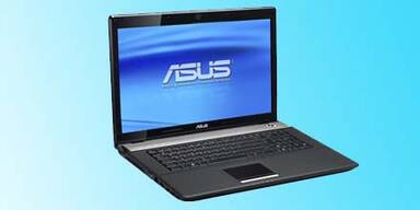 Asus-Notebook mit Top-Grafik und USB 3.0