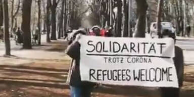 Illegale Asyldemo im Prater: Anzeigen