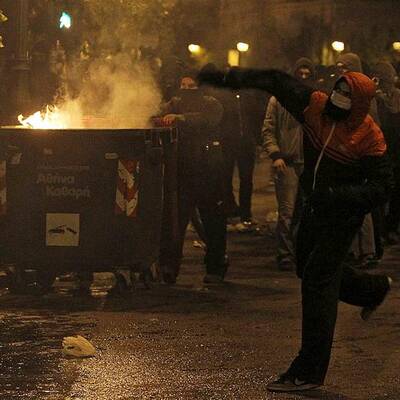 Krawalle in Athen 