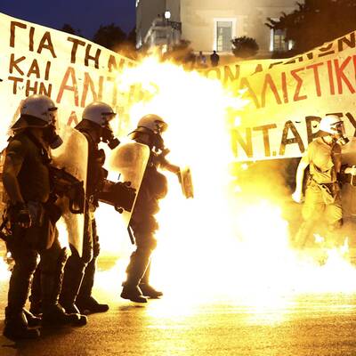 Krawalle in Athen