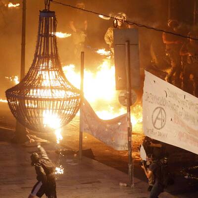 Krawalle in Athen