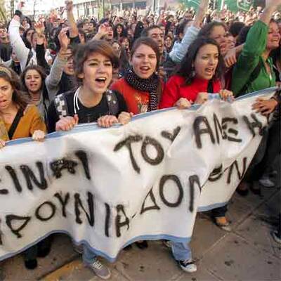 Krawalle in Griechenland