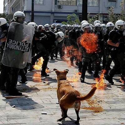 Generalstreik in Athen