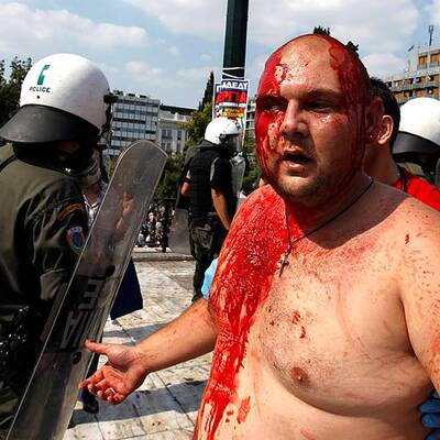 Generalstreik in Athen