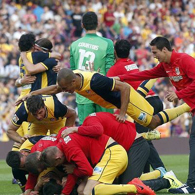 So jubelte Atletico über Meistertitel