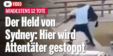 Held von Sydney: Hier wird Attentäter gestoppt