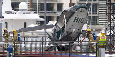 Hubschrauber stürzt live im TV ab