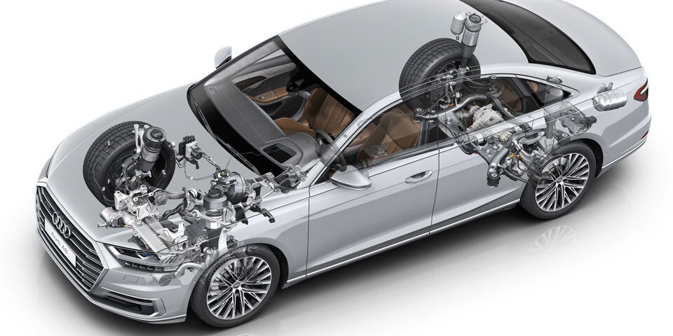 Audi rüstet den A8 technisch auf