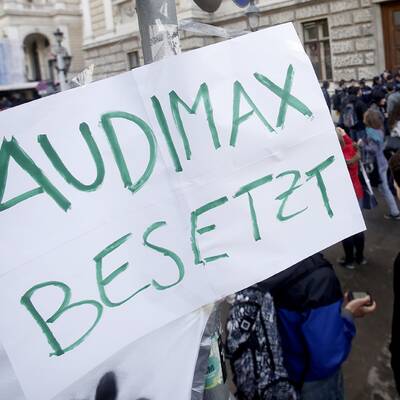 Studenten besetzen Audimax