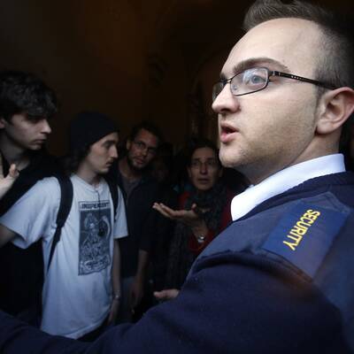 Studenten besetzen Audimax