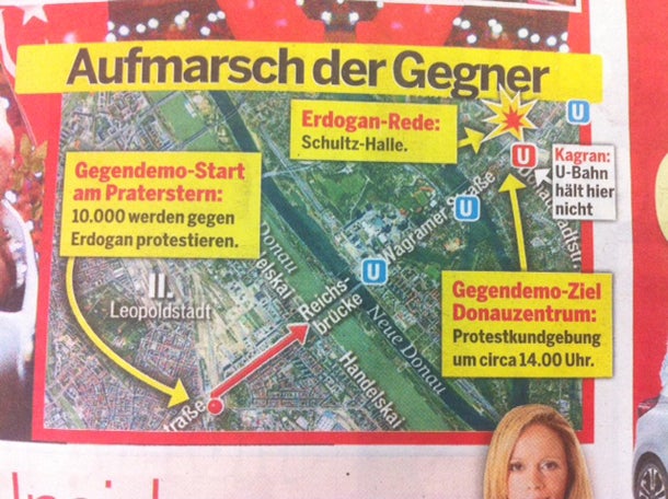 Erdogan in Wien: Randale und Skandale