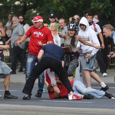 Schwere Ausschreitungen in Warschau