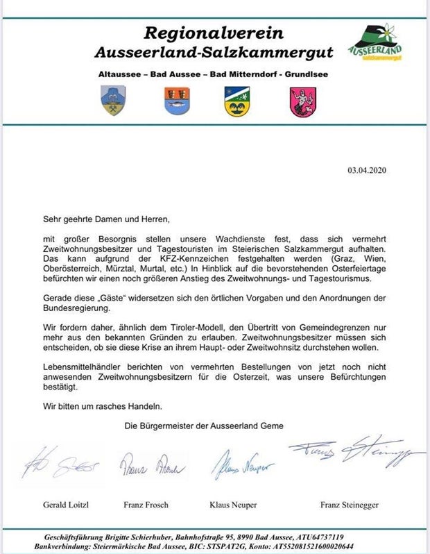 Ausseer stellen Wachdienst gegen Zweitwohnbesitzer auf