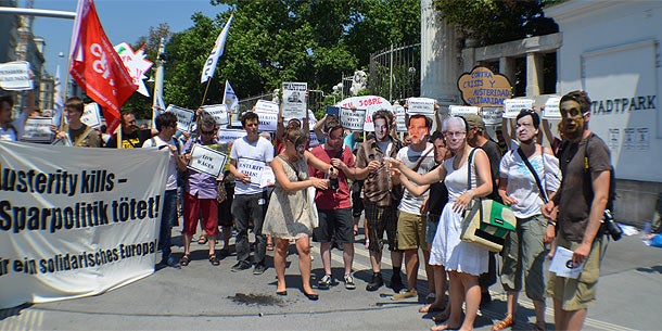 EVP-Gipfel: Merkel in Wien