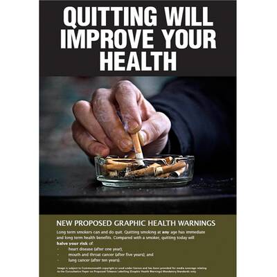 Zigarettenpackerl in Australien