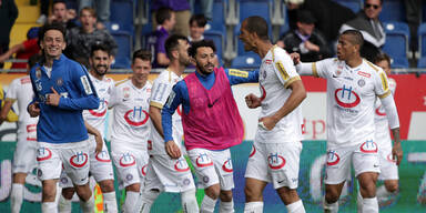 2:1 - Riesenjubel bei Austria über Last-Minute-Sieg